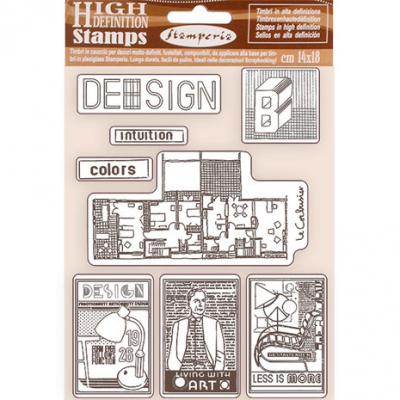 Stamperia Bauhaus Rubber Stamps - Design